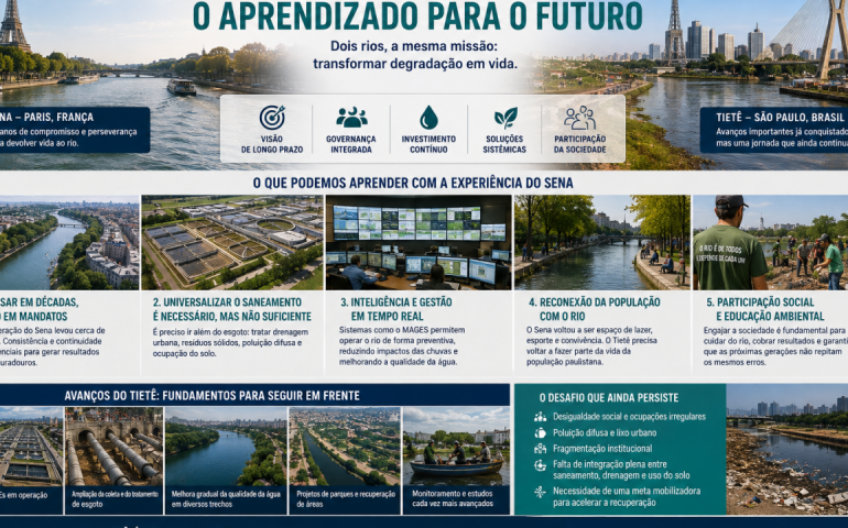 O que São Paulo ainda não aprendeu com Paris na despoluição do Rio Tietê