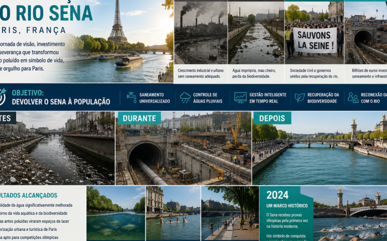 Rio Sena- a história de como a França levou 50 anos para recuperar um rio considerado morto